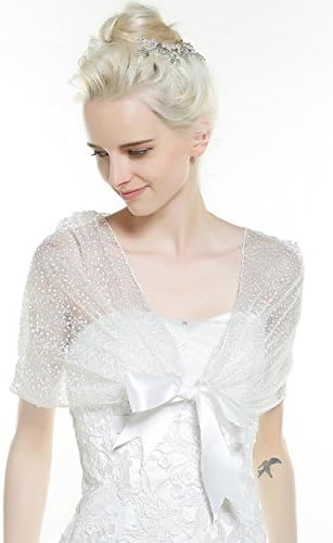 Venusvi Women's Wraps Lace Shawl for Wedding Dresses for women and girls