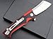 Eafengrow EF78 Folding Pocket Knife D2 Blade and G10 Handle with Clip Ball Bearing EDC Tool for Outdoor Rescue Survival (EF78-red)