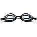 VIENNAGE Kids and Adult Swim Goggles,Classic Anti-Glare Lens - 3 Piece Adjustable Nose Bridge UV Protection, 100% Silicone, Hypoallergenic, Waterproof, Soft, Comfortable. (Black)