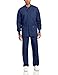 Landau Essentials Relaxed Fit 5-Pocket Snap-Front Scrub Jacket for Men 7551 Navy