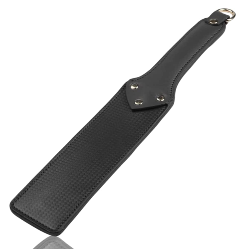 CGJIANG Horse Crop Horse Riding Crop Black Faux Leather Look Whip Equestrian Stick Riding Paddle for Horse Daily Training (Shape 4)