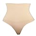 Lelinta Women High-Waisted Thong Body Shaper Boyshorts Control Brief,Nude,M(Fit For Waist:25.2