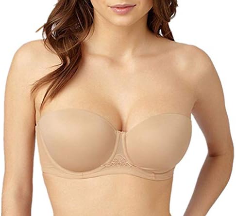 Convertible Bra Strapless Support Dance Bras Lightly Padded with Clear Strap