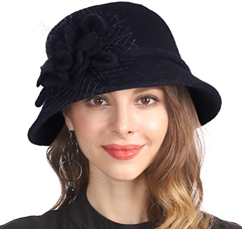 Buy Women Vintage Elegant Wool Felt 