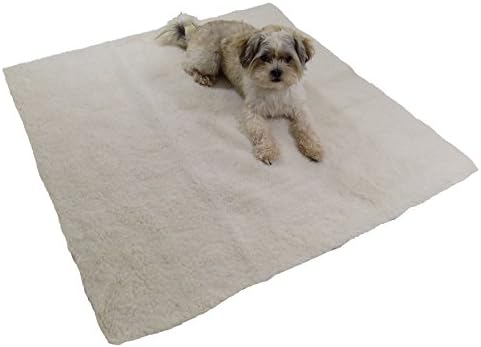 DOG PET HOME TRAVEL CREAM SOFT FAUX SHEEPSKIN FLEECE EXTRA LARGE MAT 100X100CM