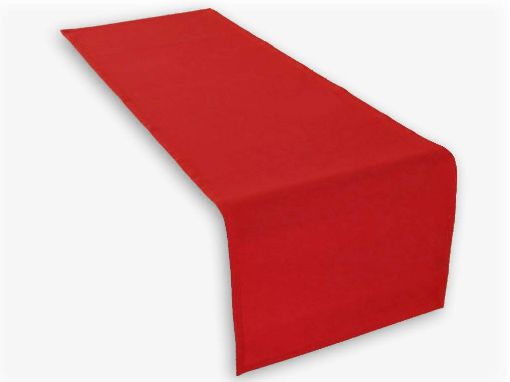 Lemos Home Cotton Table Runner 45 x 150 mm, red, 45x150 cm