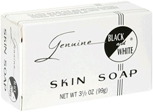 Black & White Skin Soap Bar 3.5 oz (Pack of 7)