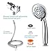 Srmsvyd Hand Held Shower Head High Pressure 5 Spray Setting Multi-functions Massage with 78 Inches Long Shower Hose (Chrome2)