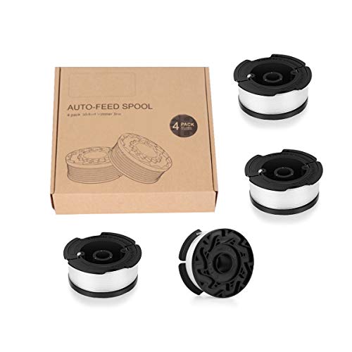 Homics Line String Trimmer Replacement Spool Compatible with Black+Decker AF-100-3ZP String Trimmer Grass Edger, Replacement Autofeed Spool 30ft 0.065", 4 Pack - Thumbnail 6