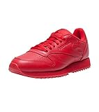 Reebok Men's Cl Leather Ripple Mono Fashion Sneaker, Scarlet, 11.5 M US