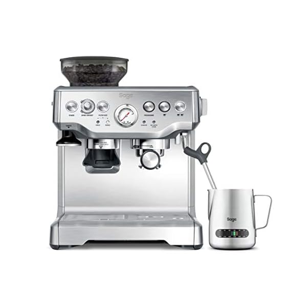 Sage Appliances the Barista Express Espressomaschine mit Milchaufschäumer, Siebträgermaschine, SES875BSS, Gebürsteter… – Bild 3