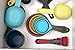 Collapsible Measuring Cups & Spoons Set for Dry & Liquid Ingredients, Diet Measuring Cups Perfect for Weight Watchers & Weight Loss, Bright, Fun & Easy To Read in Metric & US by YumYum Utensils