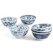 RSVP 16 Ounce Decorative Japanese Porcelain Bowls, Set of 6