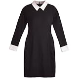 FIODAY Elegant Pinup Polka Dot Bodycon Pencil Tank Business Work Belted Dress