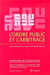L' ordre public et l'arbitrage