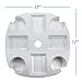 Cup Holder Beach Umbrella Tray - Plastic Patio Table & Pool Accessories - Holds 4 Drinks, Snacks, Sunglasses, Keys, Sunscreen, & Electronics