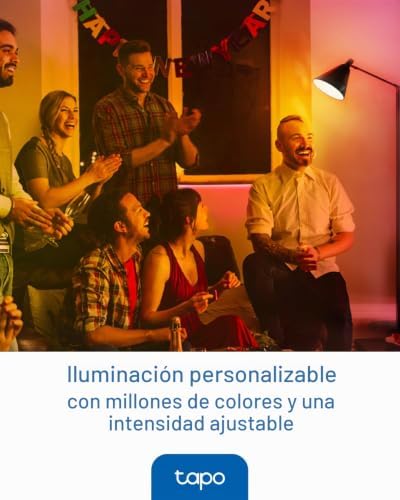Lâmpada WiFi L430P Smart P45, soquete E14, 470 lúmens, 16 milhões de cores, regulável, temporizador e temporizador, monitorização de energia, compatível com Alexa, Google Assistant e Samsung