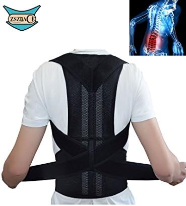 Back Posture Corrector Brace for Women, Men & Teens,Upper and Lower Back Pain Relief (M)
