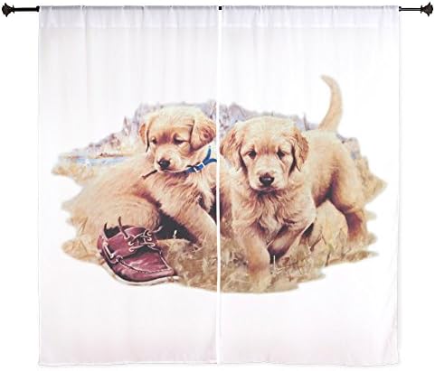 60 Inch Curtain Curtains Golden Retriever Puppies