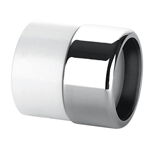 McAlpine ABS32/35G-CB Straight Chrome Plated Brass x ABS Connector, White