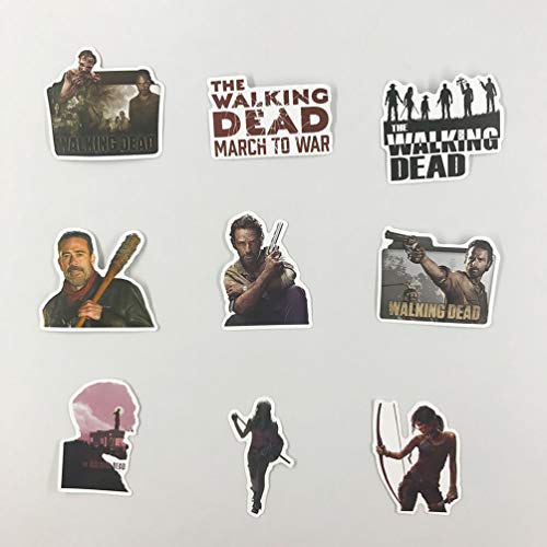 Cool TV Laptop Stickers Waterproof Skateboard Pad Computer Travel Case Water Bottle Notebook Car Snowboard Bicycle Luggage Decal (The Walking Dead)