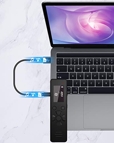 Aomago Digital Voice Recorder 32GB V619 Voice Activated Recorder for Lectures Meetings USB C Rechargeable