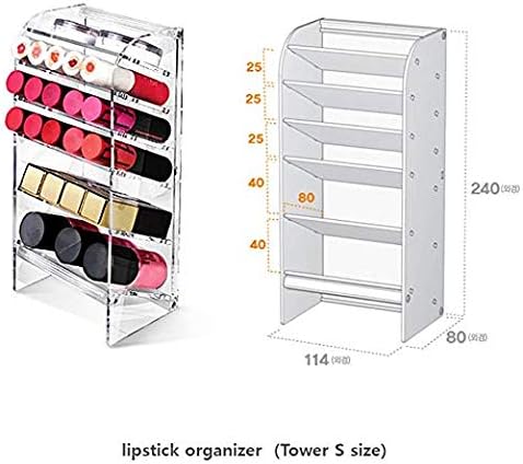 Acrylic DIY Cosmetic Organizer Storage for Lipstick Make-up (L)
