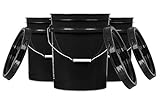 House Naturals Black 5 gal Food Grade Plastic