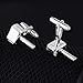 Zealmer 316L Stainless Steel Cufflinks Shirt Studs Business Wedding Gifts for Men