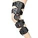 Hinged ROM Knee Brace, Adjustable Post OP Patella Brace Support Stabilizer Pad Orthosis Splint Wrap Medical Orthopedic Guard Protector