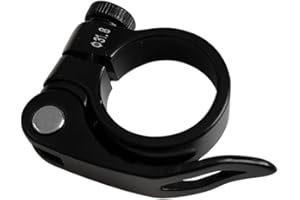 1Pcs Bicycle Seat Tube Clamp 31.8mm, Premium Bike Seat Post Clamp, Bike Seatpost Clamp, Aluminum Alloy Quick Release Bicycle 