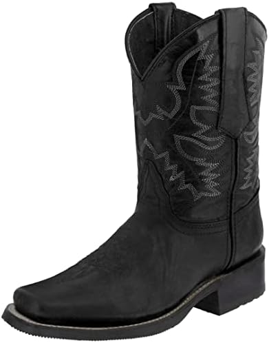 Amazon.com | Dan Post Mens Black Casual Boots Leather Cowboy Boots