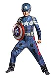 Disguise Marvel Captain America The Winter Soldier Movie 2 Captain America Classic Boys Costume, Medium (7-8)