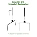 Gray Bunny GB-6867 Pole Stabilizer Attachment Prongs for Backyard Bird Feeding Stations, Single 2 Prong Metal Stake Base to Support Freestanding Poles and Feeder Stands, Stackable for 4 Prongs