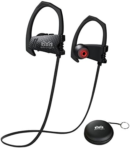 Bluetooth Headphones, exmight Wireless Sports Earphones, In Ear Earbuds, Noise Cancelling XPX5 Waterproof HD Stereo with Mic for Gym Running 8 Hour Battery