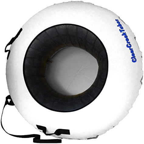 ClearCreekTubes SUPER SLICK NO WAX NEEDED! 44" Huge Non-Towable Snow Tube with Gray Bottom
