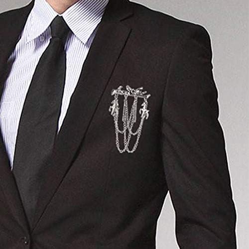 襟ラペル ピン ブローチ メンズ ラペルピン チェーン付き メンズ アクセサリー スーツ 銅古美 B07nl6cmgy 530円 人気海外一番 100 品質保証 全品送料無料 即日出荷 Sale開催中