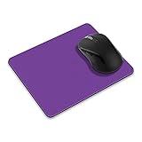 Non-Slip Rectangle Mousepad, FINCIBO Solid Orchid Purple Mouse Pad For Home, Office And Gaming Desk