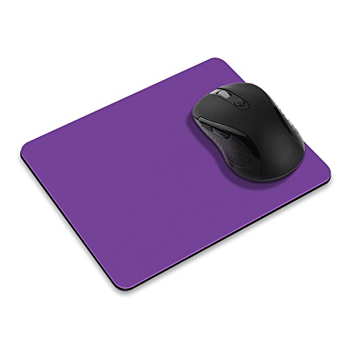 Non-Slip Rectangle Mousepad, FINCIBO Solid Orchid Purple Mouse Pad For Home, Office And Gaming Desk
