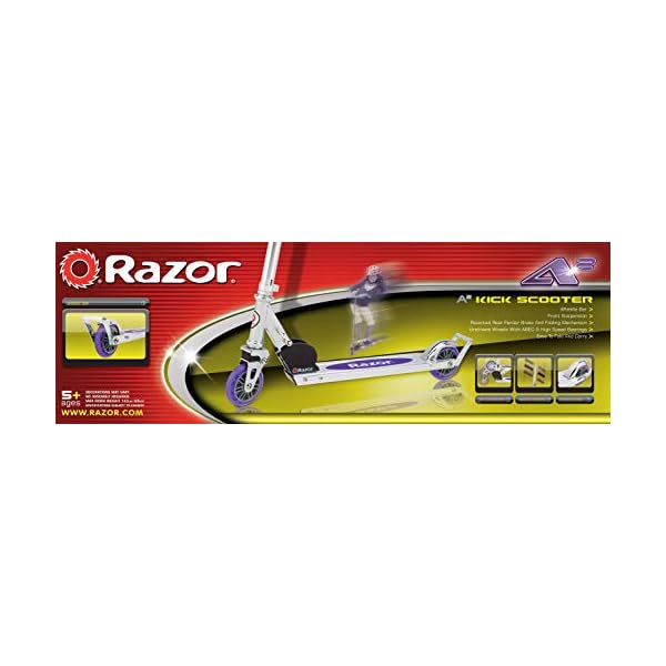 Razor A2 Kick Scooter for Kids Lightweight, Foldable, Aluminum Frame