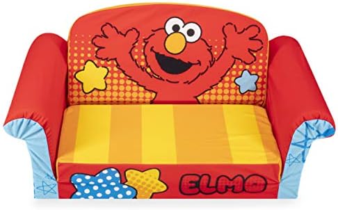 marshmallow furniture children's 2 in 1 flip open foam sofa