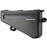 RockBros 100% Waterproof Bike Bag Triangle Bikepacking Large Cycling Tube Pouch Quick Release Frame Bag 8L