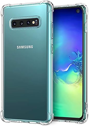 MATONE for Samsung Galaxy S10 Case, Crystal Clear Slim Protective Cover with Reinforced Corner Bumpers, Flexible Soft TPU Anti-Scratch Case for Samsung Galaxy S10 (2019)