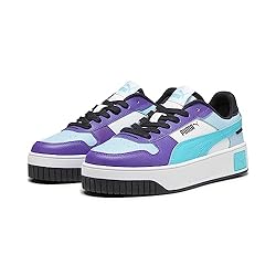 PUMA Carina Street Sneaker, Silver Sky-Team Aqua