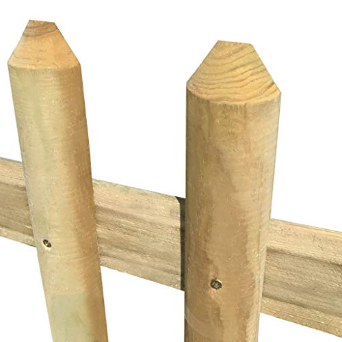 vidaXL Kiefer Imprägniert Lattenzaun 170x120cm Holzzaun Gartenzaun Friesenzaun – Bild 2