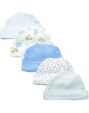 Baby-Boys Newborn 5 Pack Cotton Hats