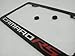 Fit Chevy Camaro RS Matt Black License Plate Frame with Caps