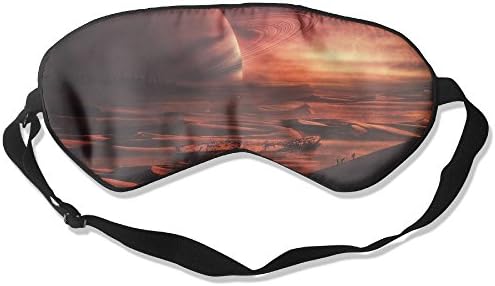 Sleep Mask 100% Natural Silk Eye Mask Glittering Blindfold Desert Art Eye Cover Unisex Ultimate Sleeping Aid Eyeshade