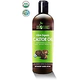 Castor Oil (16oz) USDA Organic Cold-Pressed, 100% Pure, Hexane-Free Castor Oil - Moisturizing &amp; Healing, For Dry Skin, Hair Growth - For Skin, Hair Care, Eyelashes - Caster Oil By Sky Organics