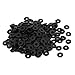 uxcell M2 x 5mm x 1mm Nylon Flat Insulating Washers Gaskets Spacers Fastener for Faucet Pipe Water Hose Black 200PCS